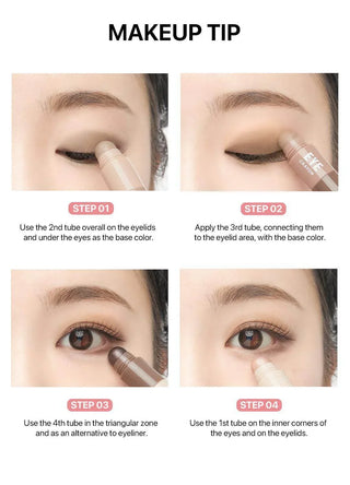 Merythod - Reel Edge Eye Crayon Eye Shadow - 4 Colors - Koreabe