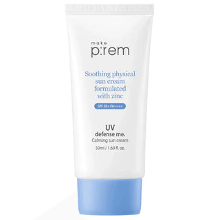 Make P:rem - UV Defense Calming Sun Cream 50ml - Koreabe