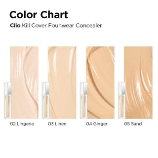 Clio Kill Cover Founwear Concealer - 4 Colors - Koreabe