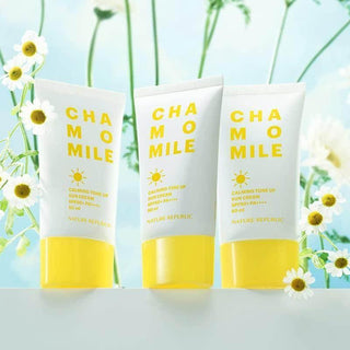 Nature Republic - Chamomile Calming Tone Up Sun Cream SPF50+ PA++++ 50ml - Koreabe