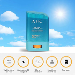 AHC - Natural Perfection Fresh Sun Stick SPF50+ PA++++ 22g - Koreabe