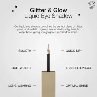 Stila - Glitter & Glow Liquid Eye Shadow Mini Tip - 6 Colors - Koreabe