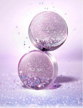 Age 20's - Shining Drop Edition Essence Cover Pact + 3 refills - 4 Colors - Koreabe