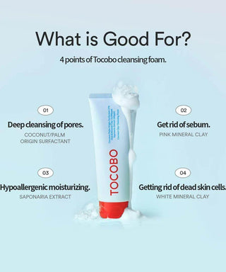 TOCOBO - Coconut Clay Cleansing Foam 150 ml - Koreabe