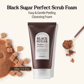Skinfood Black Sugar Perfect Scrub Foam 180ml - Koreabe