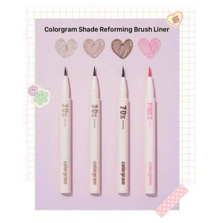 Colorgram - Shade Reforming Brush Liner - 5 Colors - Koreabe