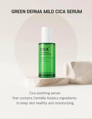Nature Republic - Cica Green Derma Mild Cica Serum 50ml - Koreabe