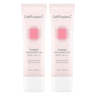 Cell Fusion C - Солнцезащитный тонирующий крем 100 SPF50+ PA++++ 50 мл x 2