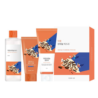 Round Lab - Soy Bean Panthenol Set ( Toner 250ml + Ampoule 50ml + QLA Cream 80ml + Cleanser 150ml)