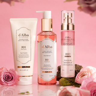 d'Alba - Vegab Hair Set (Treatment 180ml + Shampoo 275ml + Hair Serum 100ml)