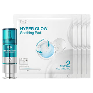 Dr.G - Отшелушивающая ампула Hyper Glow 15 мл + Успокаивающие подушечки Hyper Glow 4 шт.