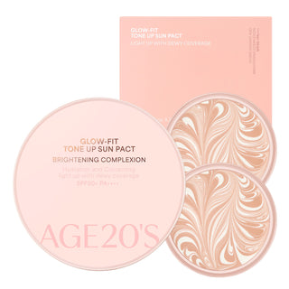 Age 20 - Glow Fit Tone Up Sun Pact Brightening Complexion + 2 Refill SPF50+ PA++++