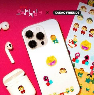 Kakao - Netflix Squid Game X Kakao Friends Transparent Sticker_Chunsik - Koreabe