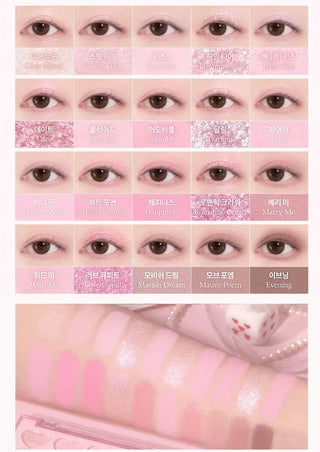 Dasique - Mood Shadow Palette Sweet Heart Collection - 7 Colors - Koreabe