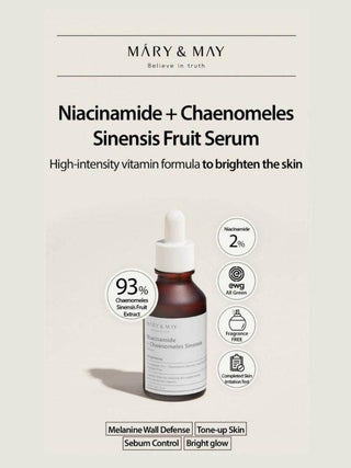 Mary&May Niacinamide + Chaenomeles Sinensis Serum 30ml - Koreabe