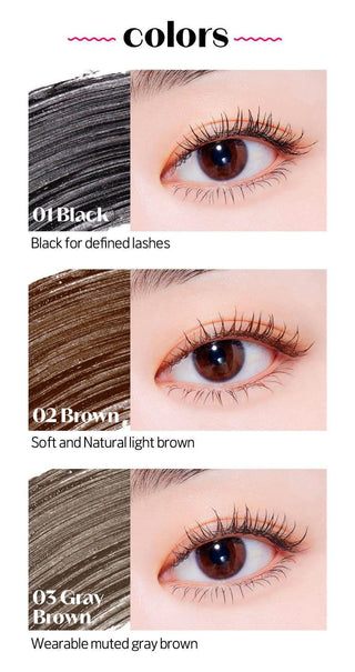Etude Curl Fix Mascara - 3 Colors - Koreabe