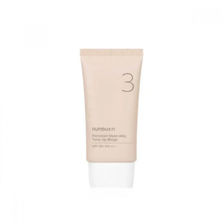 numbuzin No.3 Porcelain Base-skip Tone Up Beige (SPF50+ PA++++) 50ml - Koreabe