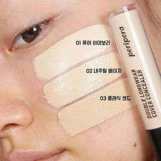 Peripera Double Longwear Cover Concealer - 4 colors - Koreabe