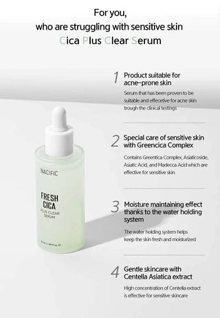 Nacific Fresh Cica Plus Clear Serum 50ml - Koreabe