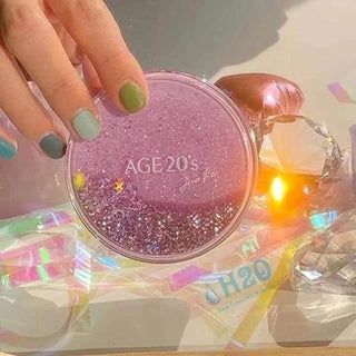 Age 20's - Shining Drop Edition Pink Pact + 3 refills - 4 Colors - Koreabe