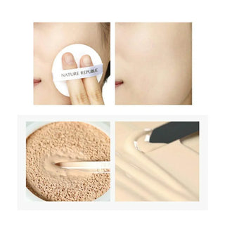 Nature Republic - Mild Cica Cover Cushion - 2 Colors - Koreabe