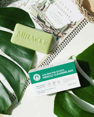 SOME BY MI - AHA, BHA, PHA 30 Days Miracle Cleansing Bar 1pc [106g] - Koreabe