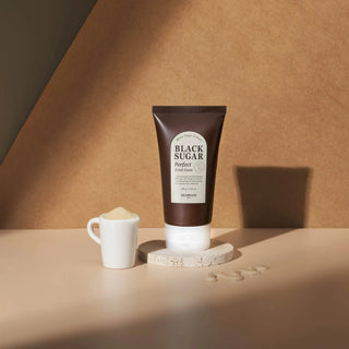 Skinfood Black Sugar Perfect Scrub Foam 180ml - Koreabe