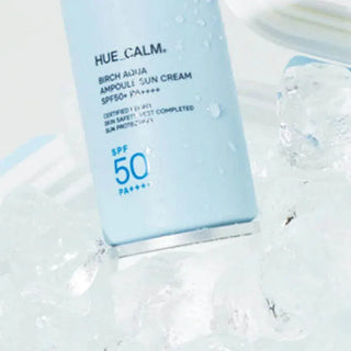 Hue_Calm - Birch Aqua Ampoule Sun Cream SPF50+ PA++++ - Koreabe