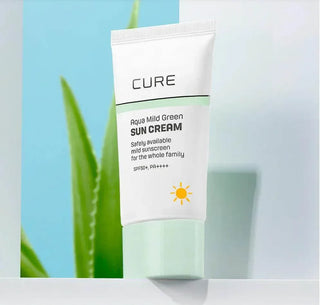 Cure - Aqua Mild Green Sun Cream SPF50+ PA++++ 40ml - Koreabe