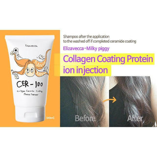 Elizavecca - Milky Collagen Ceramide Coating Protein Treatment 100ml - Koreabe