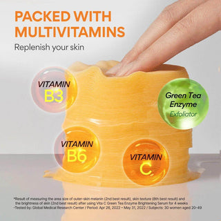 Innisfree - Vitamin C Green Tea Enzyme Brightening Pad 60ea - Koreabe