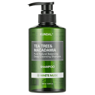 Kundal - Tea Tree & Macadamia Shampoo White Musk 500ml - Koreabe