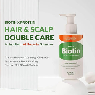 CKD - Amino Biotin All Powerful Shampoo 500ml - Koreabe