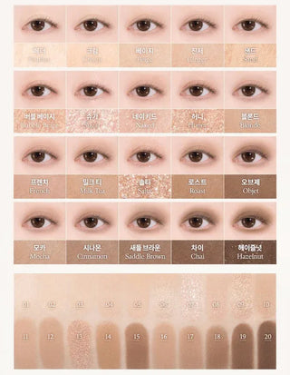 Dasique - Mood Shadow Palette Sweet Heart Collection - 7 Colors - Koreabe