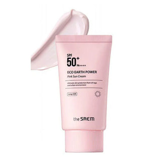 The Saem - Eco Earth Pink Sun Cream SPF50+ PA++++ 50g - Koreabe