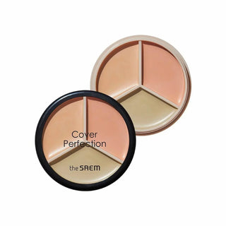 The Saem - Cover Perfection Triple Pot Concealer - 4 Colors - Koreabe