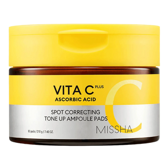 Missha - Vita C Ascorbic Acid Tone Up Ampoule Pads 80ea - Koreabe