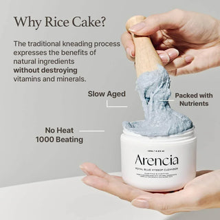 Arencia - Royal Blue Hyssop Cleanser 120g + Green Cleanser 15g - Koreabe